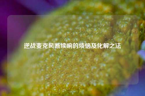 逆战麦克风断续响的烦恼及化解之法
