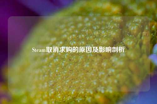 Steam取消求购的原因及影响剖析