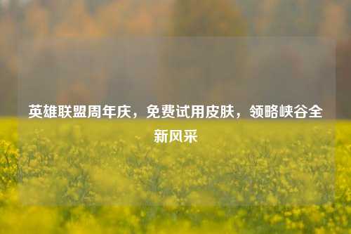 英雄联盟周年庆，免费试用皮肤，领略峡谷全新风采