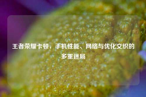 王者荣耀卡顿，手机性能、网络与优化交织的多重迷局